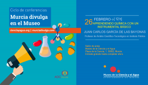 Conferencia: "Aprendiendo química con un instrumental básico" de Juan Carlos García de las Bayonas @ 12:00 h