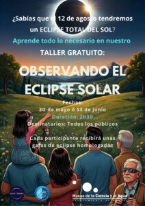 Taller gratuito Observando el eclipse solar @ 11 h.